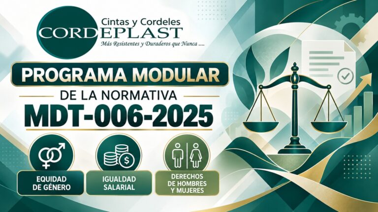CORDEPLAST – PROGRAMA MODULAR EQUIDAD DE GENERO