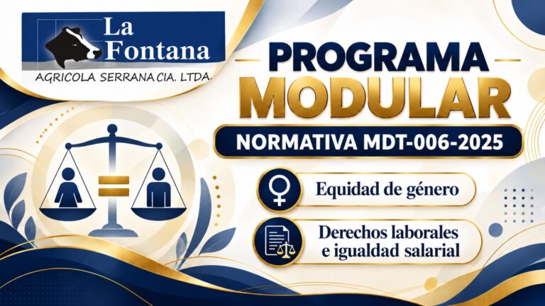 LA FONTANA – PROGRAMA MODULAR EQUIDAD DE GENERO